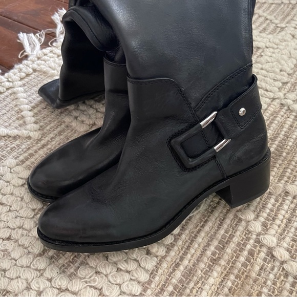 VINCE CAMUTO - Black Knee high LEATHER BOOTS - 6M - Picture 8 of 10